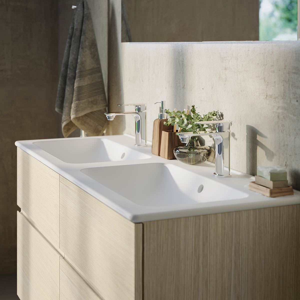 Our washbasins are both the crowning glory of our bathrooms and a combination of design and functionality in beautiful harmony.