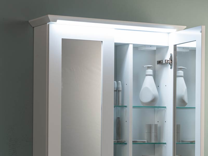 Light up your bathroom furniture