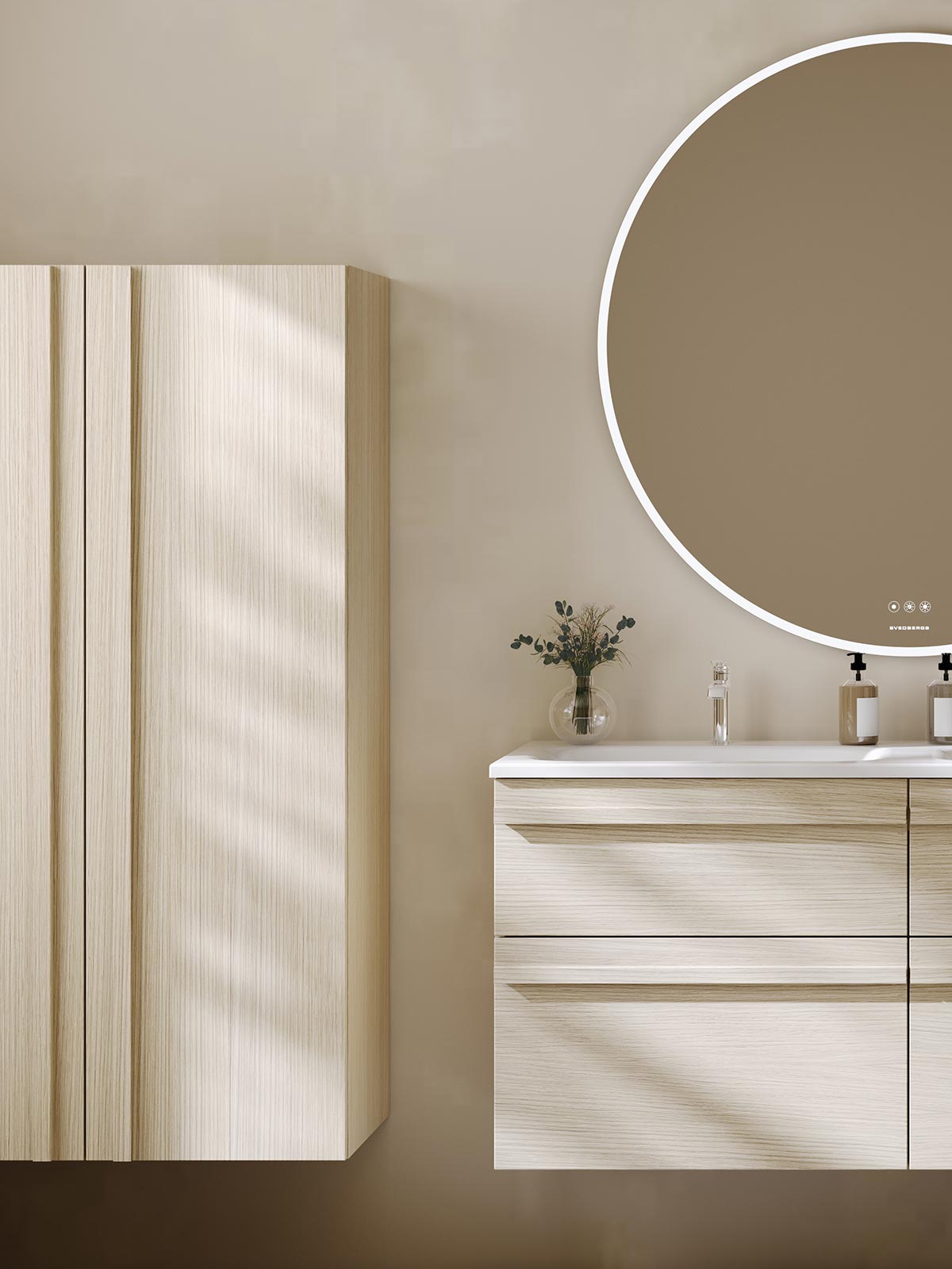 Poem bathroom furniture in pure oak
