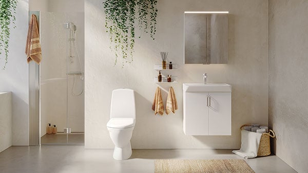 Bloc 60x35 White 2 doors