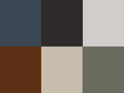 Six trendy colours
