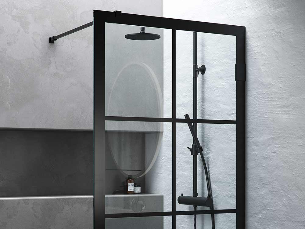 180° shower screen