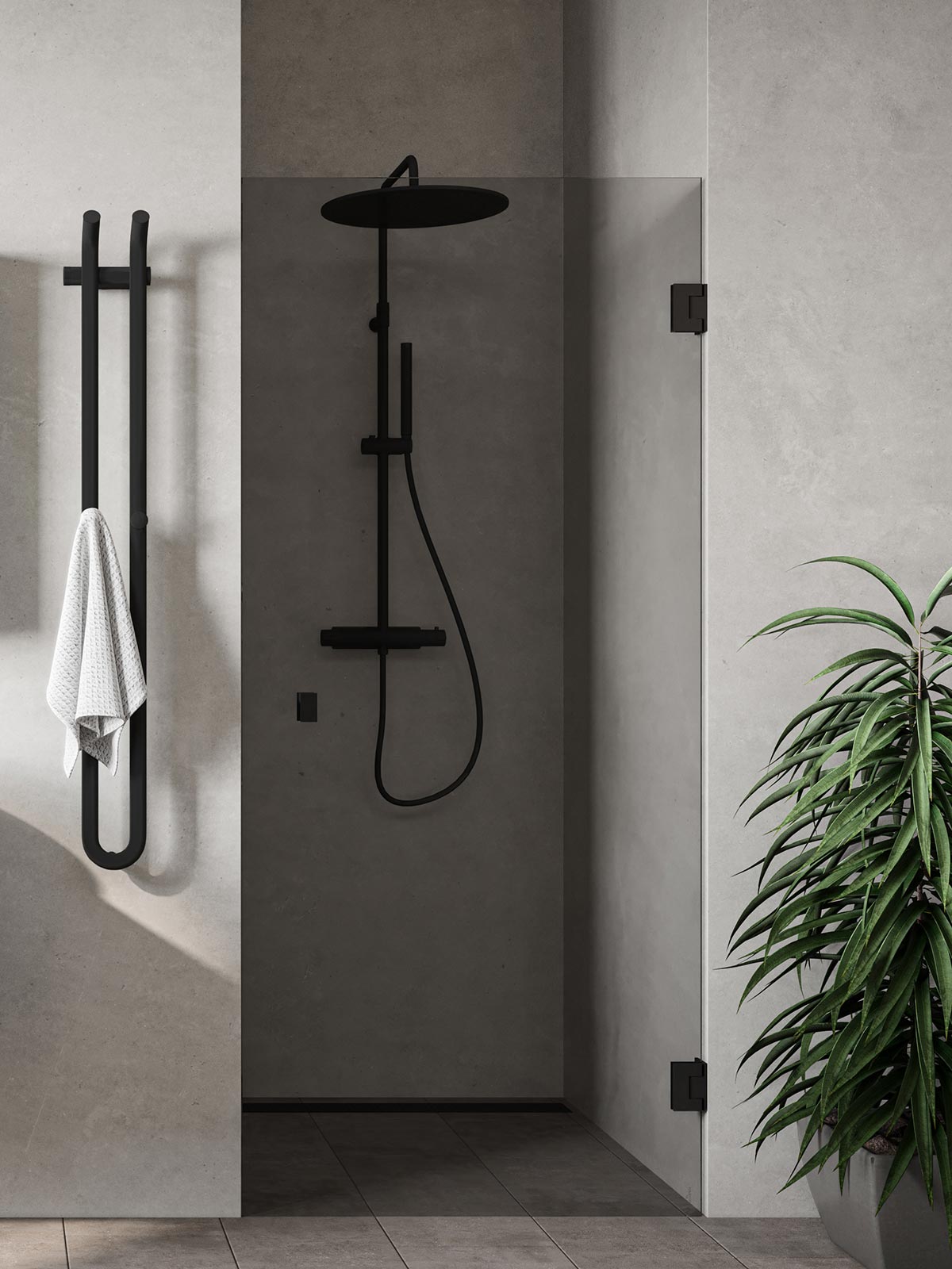 Complement your choices with coloured fittings that either blend in or create stunning contrasts.