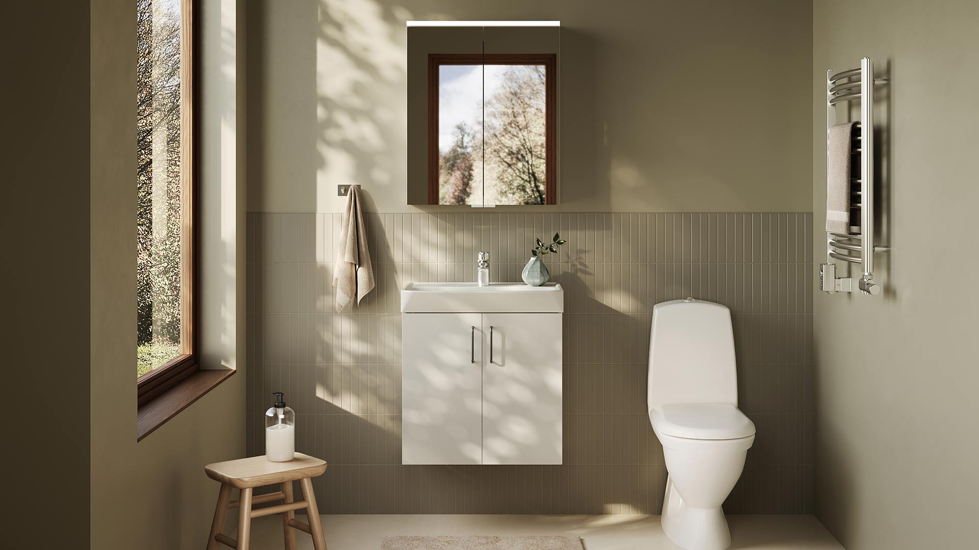 Bloc washbasin cupboard