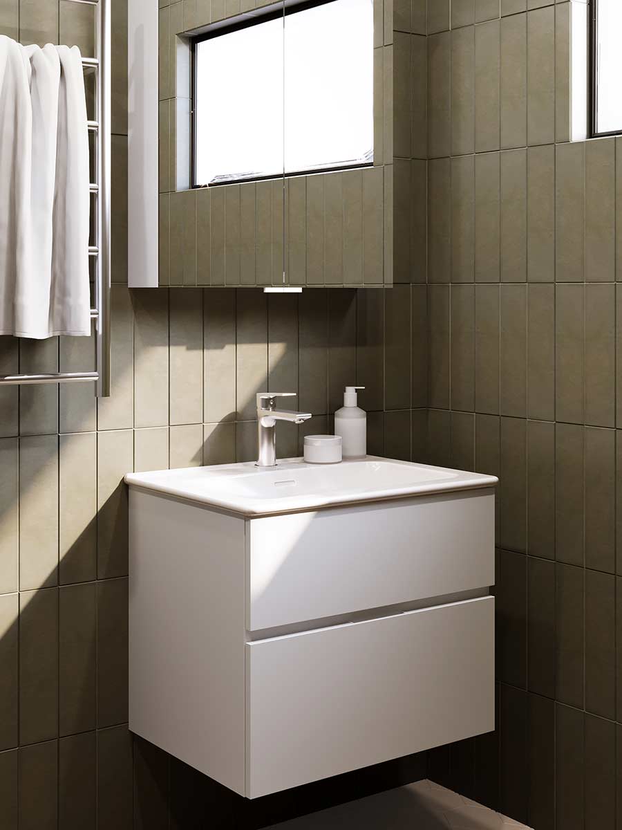 Svedbergs bathroom, Forma