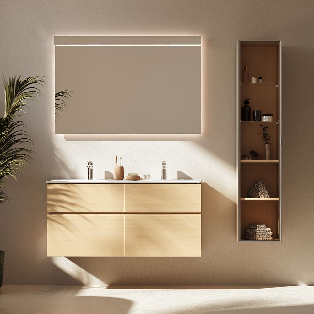 Poem bathroom furniture in pure oak