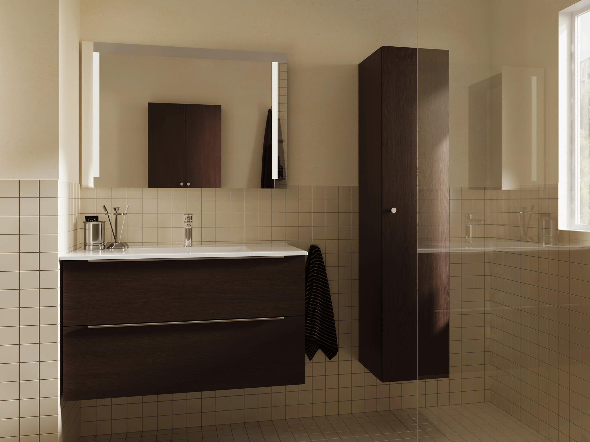 Stilla furniture range in dark oak