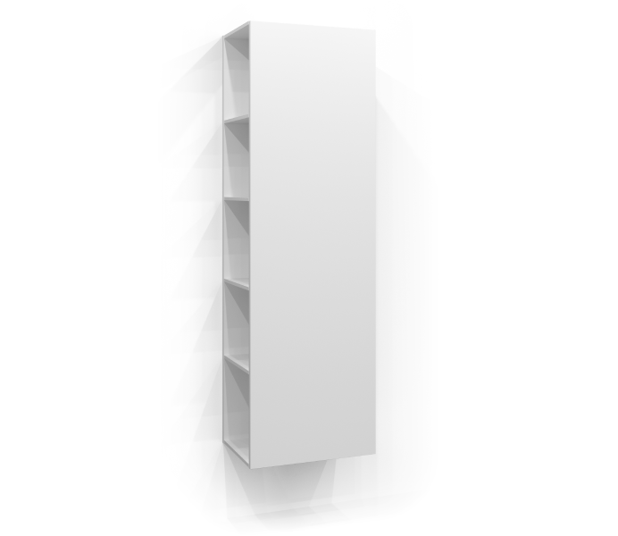 Tall cabinet 160x35 with open storage