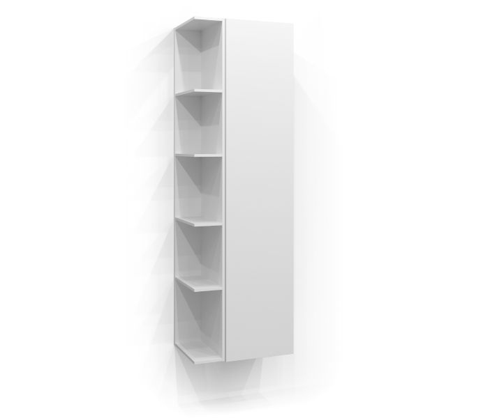 Tall cabinet 160x35 with open storage
