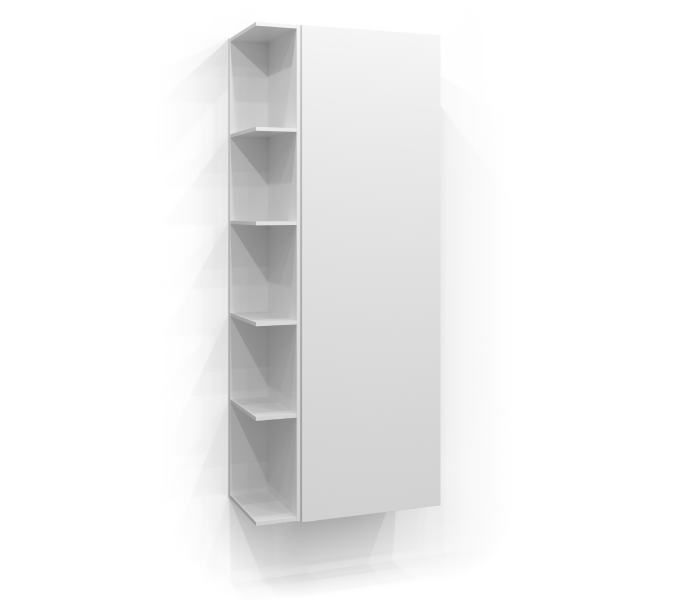 Tall cabinet 160x50 with open storage