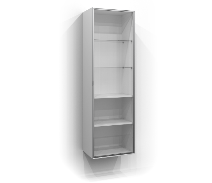 Tall cabinet 160x50 glass cabinet