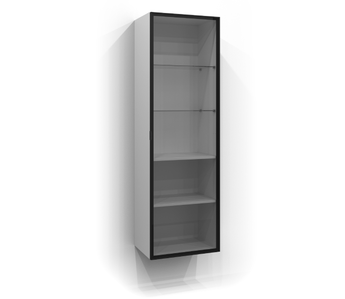 Tall cabinet 160x50 glass cabinet