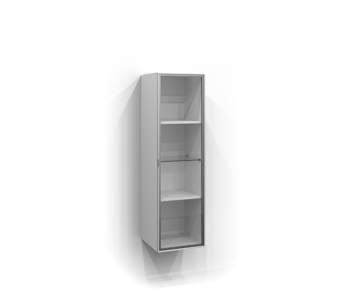 Tall cabinet 120x35 glass cabinet