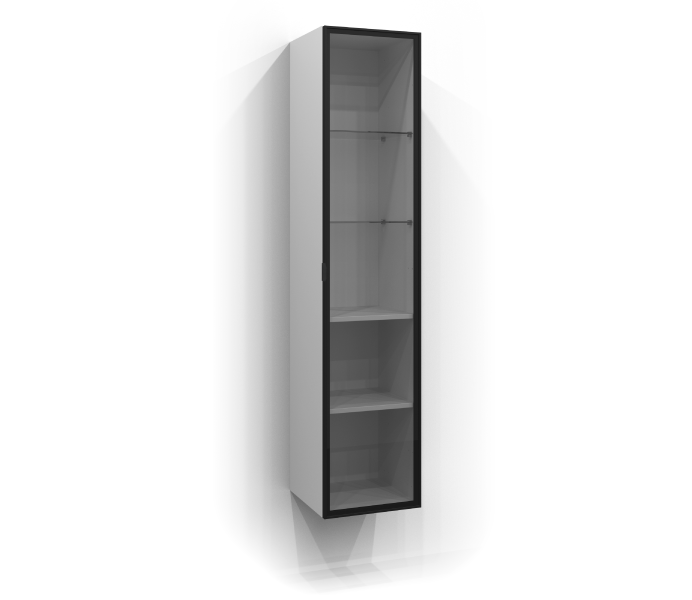 Tall cabinet 160x35 glass cabinet