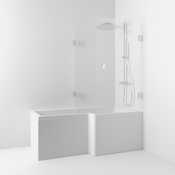 180° Corner shower bath