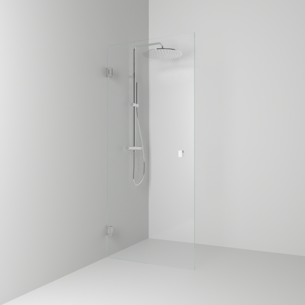 180° shower screen with door