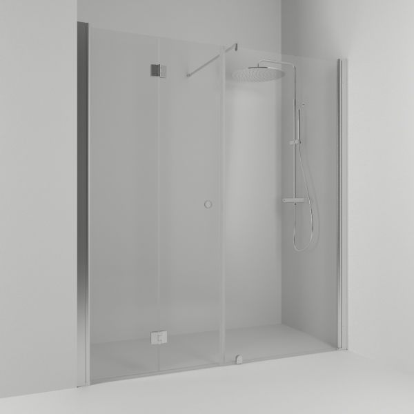 Skoga alcove shower double/combi with folding screen