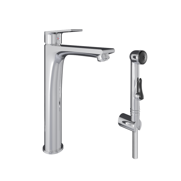 Halde free-standing washbasin mixer