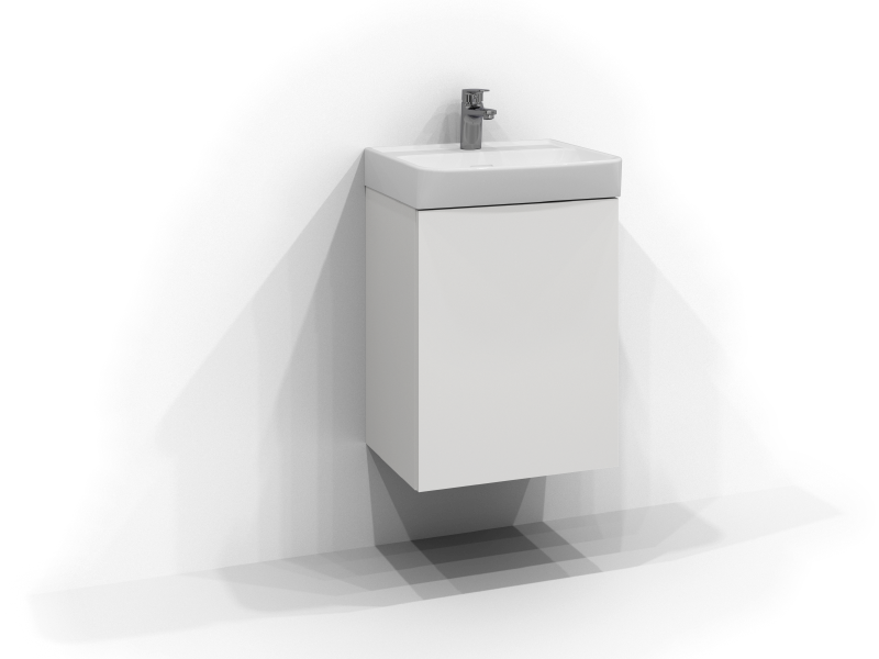 Bloc vanity unit 35 with 1 door