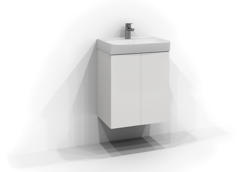 Bloc vanity unit 35 with 2 doors