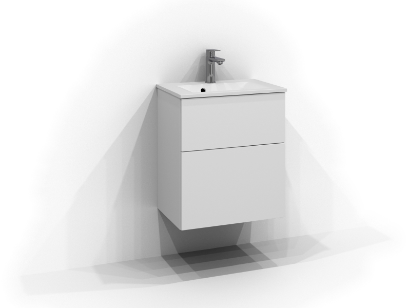 Poem vanity unit 35 with 2 drawers