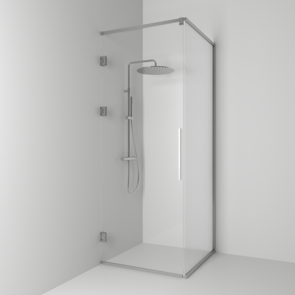 Langfoss corner shower 230 med line glass