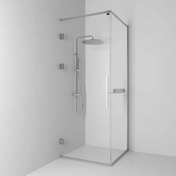 Langfoss Corner shower 230 with shelf