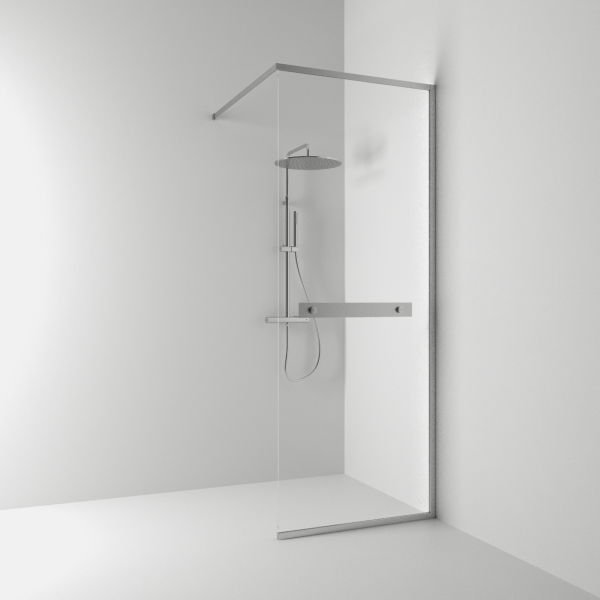 Langfoss shower screen with shelf 230
