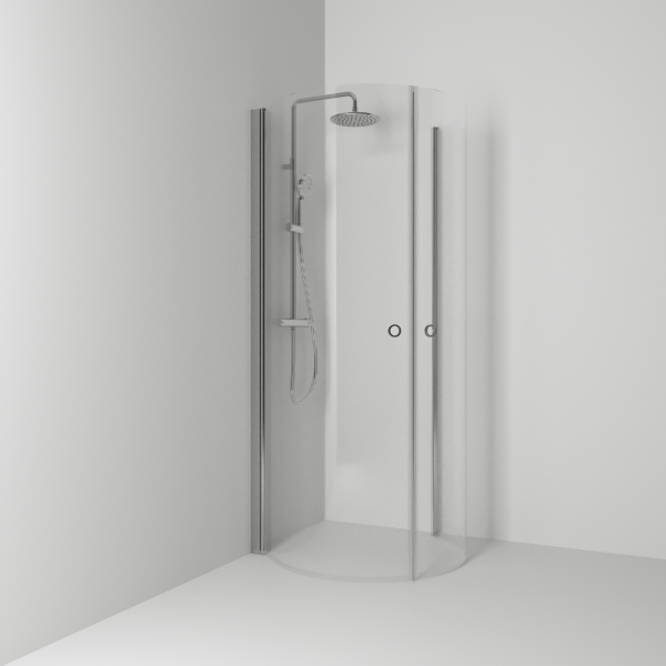 Skoga corner shower round