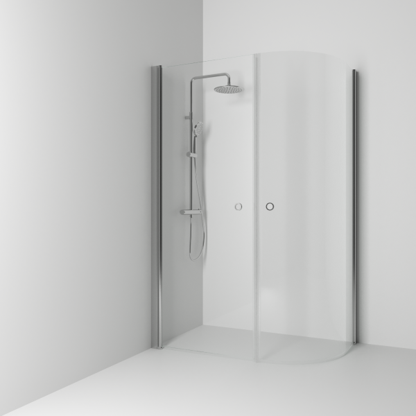 Skoga corner shower round/straight