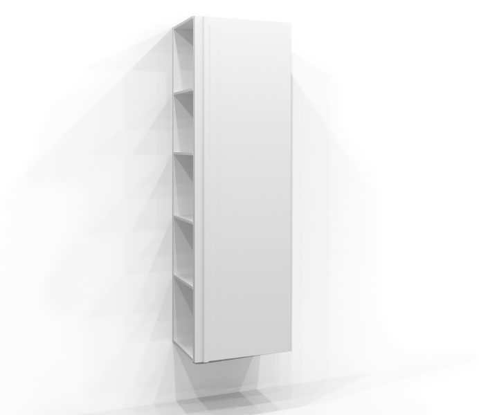Tall cabinet 160x35 Edging Edging with open storage