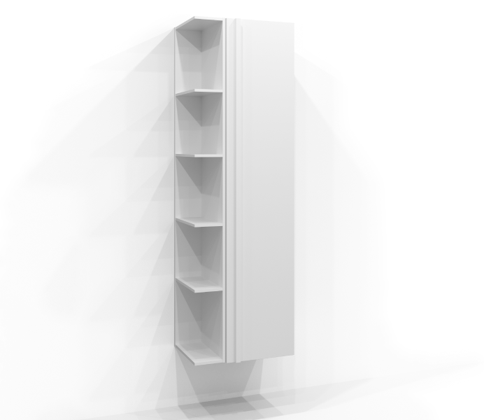 Tall cabinet 160x35 Edging with open storage