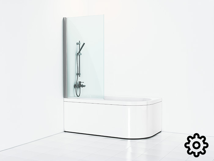 Skoga shower screen bathroom spare parts