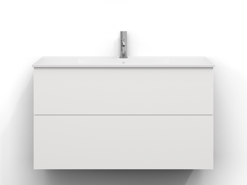 Stilla vanity unit 100x45 with 2 drawers