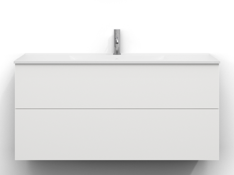 Stilla vanity unit 120x45 with 2 drawers
