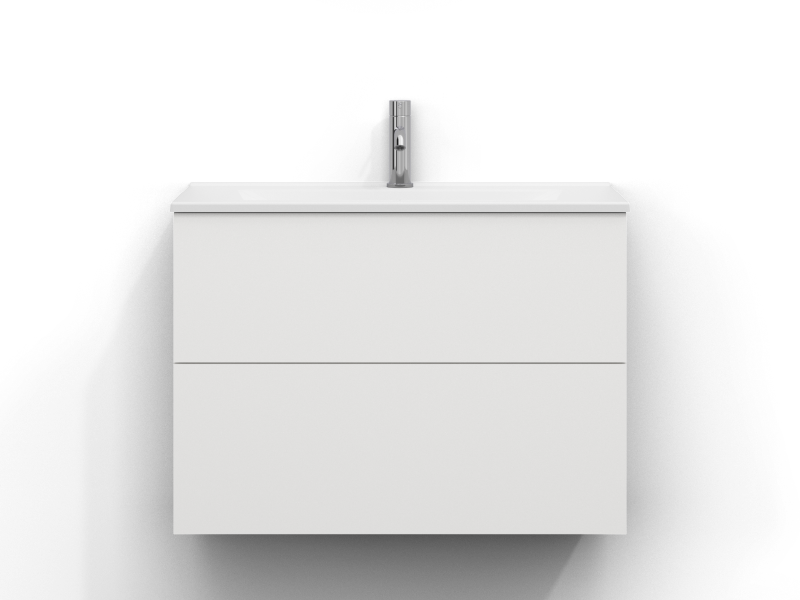 Stilla vanity unit 80x35 with 2 drawers