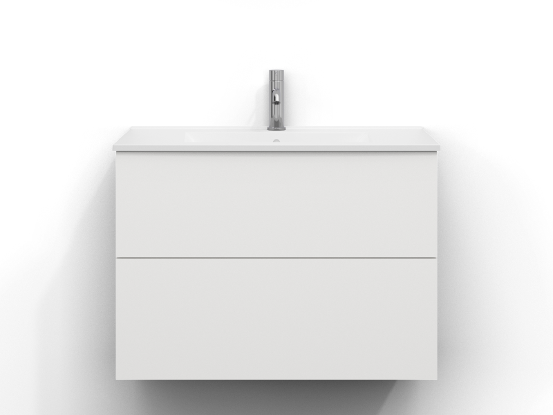Stilla vanity unit 80x45 with 2 drawers