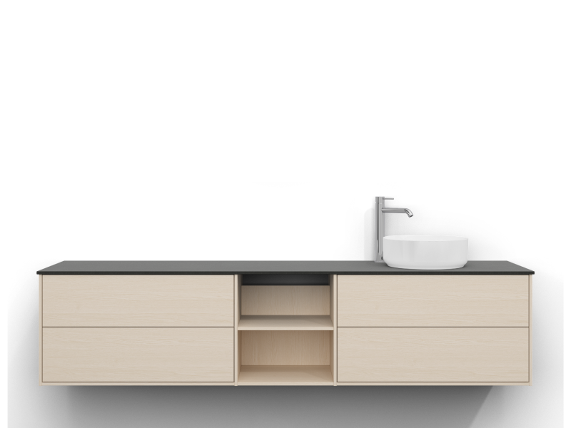 Epos vanity unit 200x45 with work top